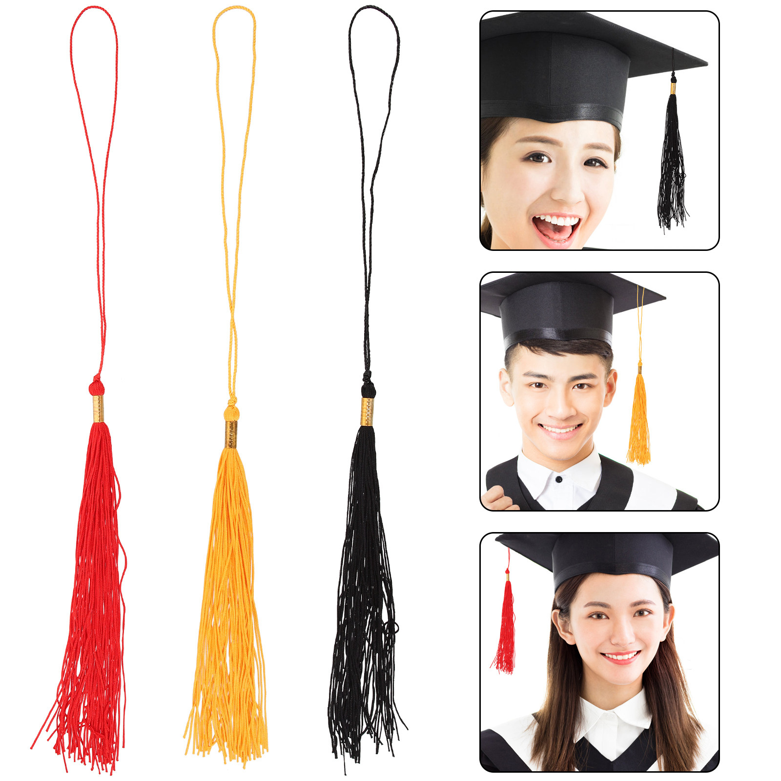Photography Graduation - Набор из 3 академических кисточек для