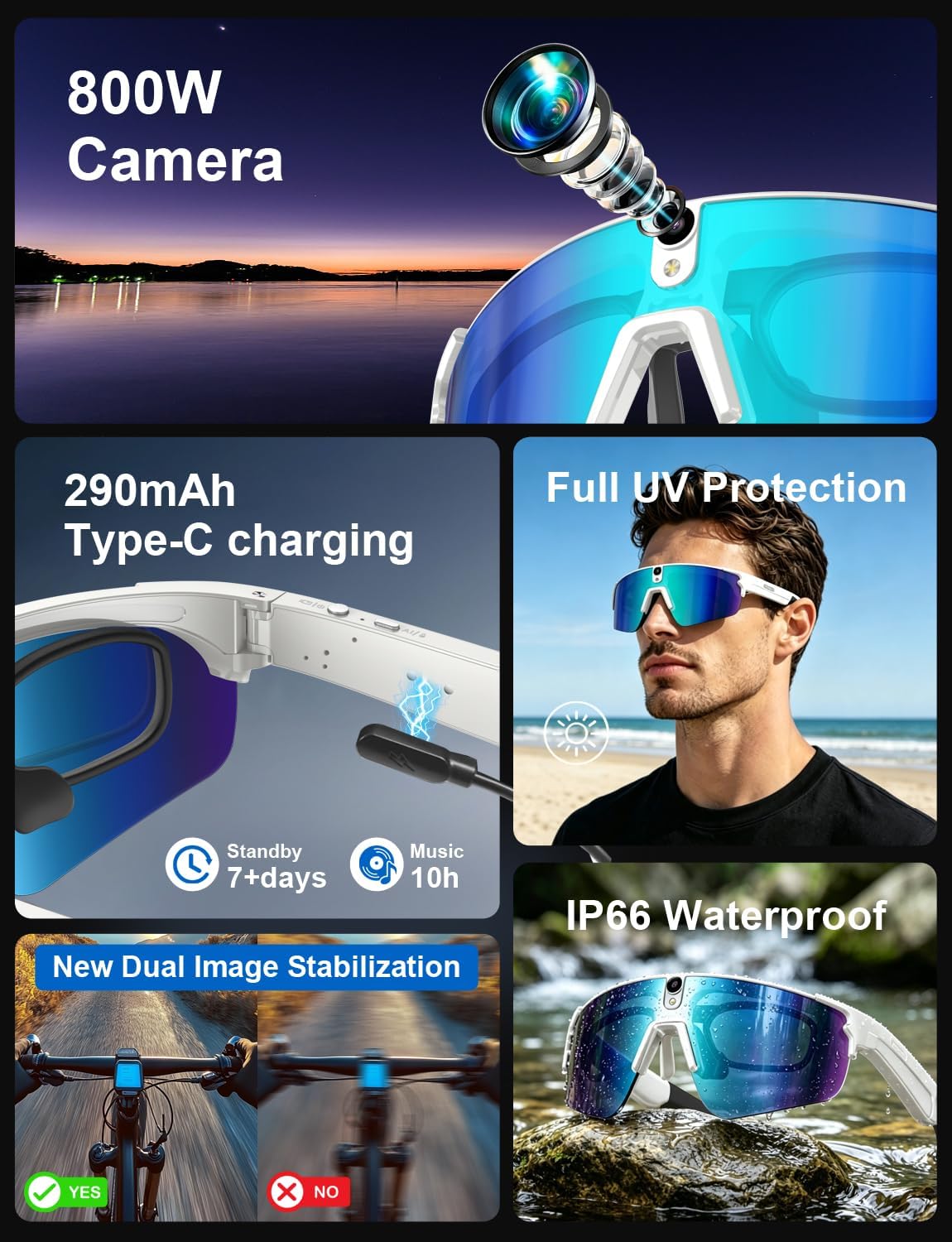 2026 4K 8MP Умные очки с ИИ дл – обзор и цена Photography With Ai
