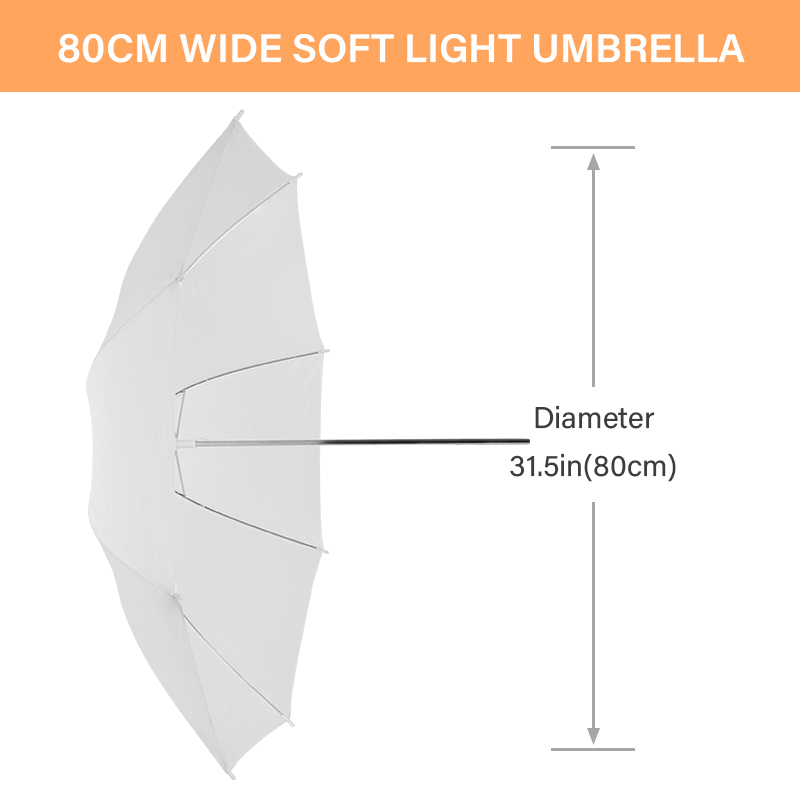 Прозрачный белый светорассеива – обзор и цена Photography Umbrella